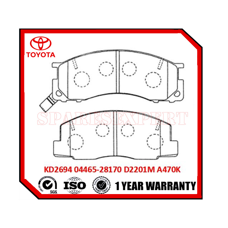 04465-28170 Brake Pad Toyota Noah 4WD/Townace SR50/KM80 FR