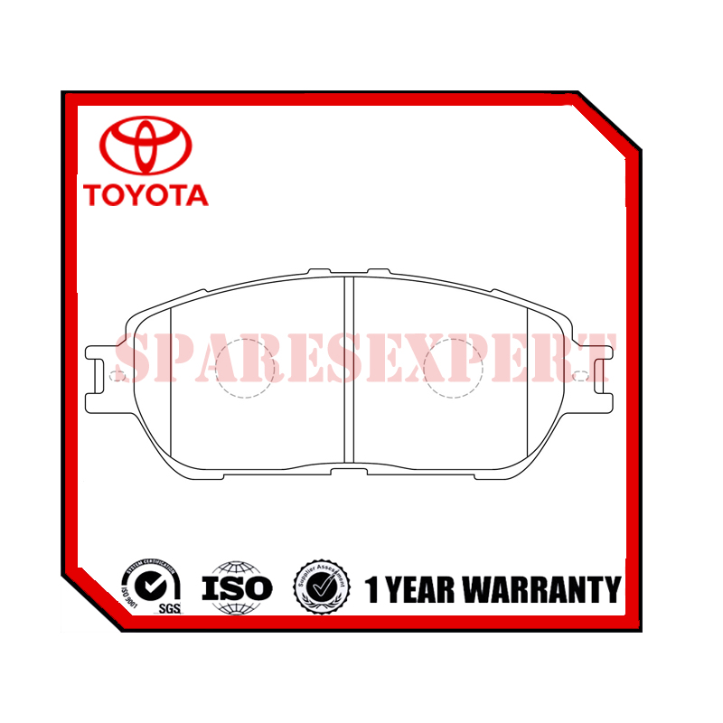 04465-28510 Brake Pad Toyota Alphard ANH10 FR