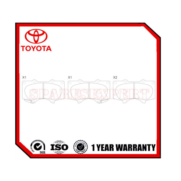 04465-35290 Brake Pad Toyota Hilux Revo/Vigo FR