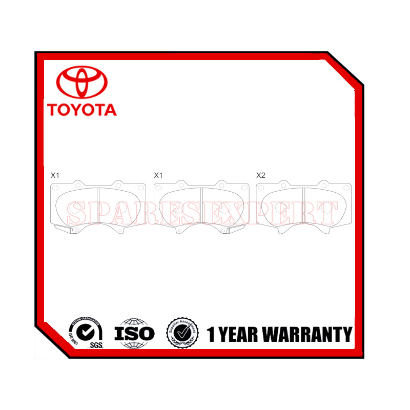 04465-35290 Brake Pad Toyota Hilux Revo/Vigo FR