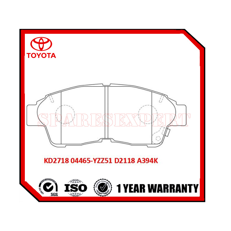 04465-YZZ51 Brake Pad Toyota Carina/Rav4 AT211/SXA11 FR