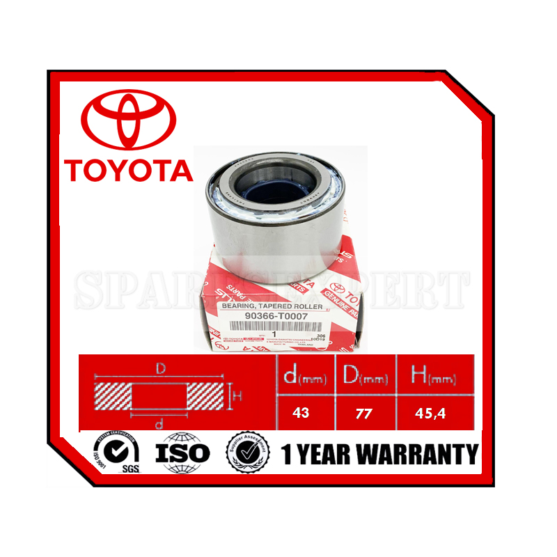 90366-T0007 Wheel Bearing Toyota Hilux Revo Front