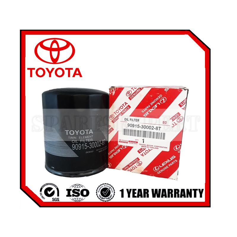 90915-30002-8T Oil Filter Toyota Universal (Twin Element)