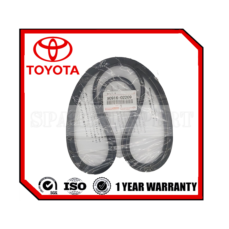 90916-02209 Fan Belt Toyota 3L/5L 13X1050 (Alternator)